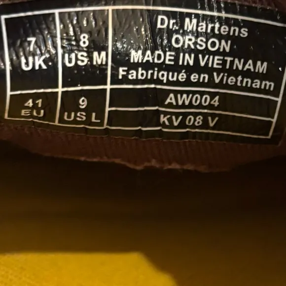 Dr Martens Mens 8 Orson Brown Slip On Shoes