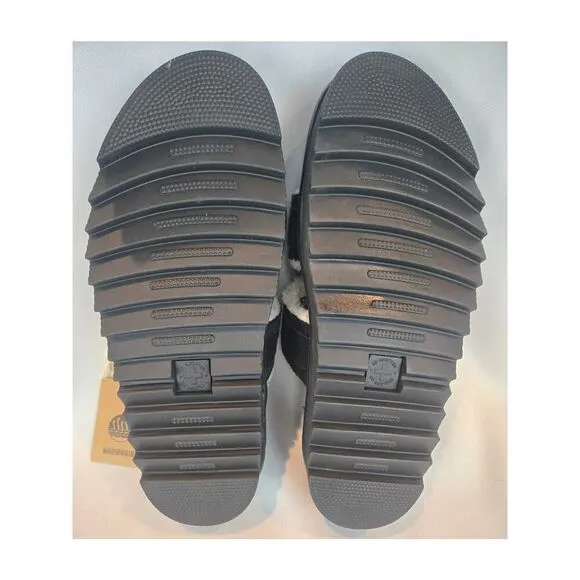 Dr Martens Mens Myles Black Suede Buckle Sandals Slides Shoes Size 10