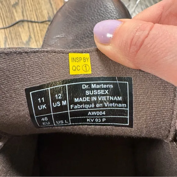 Dr. Martens Sussex Industrial Brown Leather Chukka Boots size 12 mens