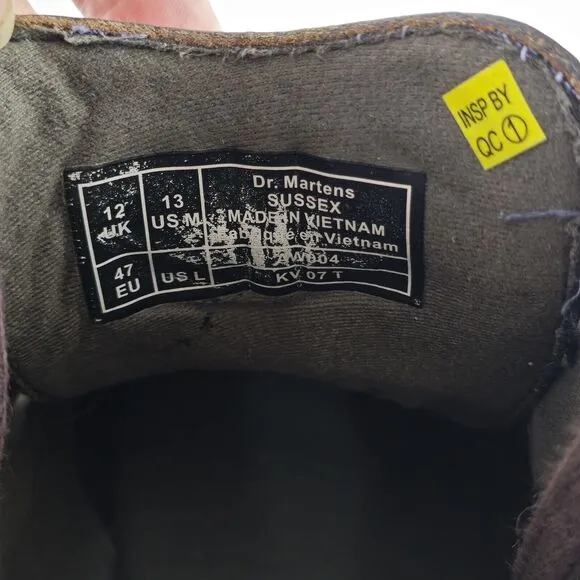 Dr Martens Sussex Slip Resistant Chukka Boots Mens Size US 13M Brown
