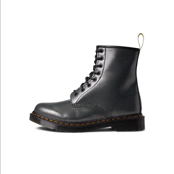 Dr Martens VEGAN 1460 METALLIC EMBOSS LACE UP BOOTS - NO BOX