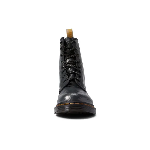 Dr Martens VEGAN 1460 METALLIC EMBOSS LACE UP BOOTS - NO BOX