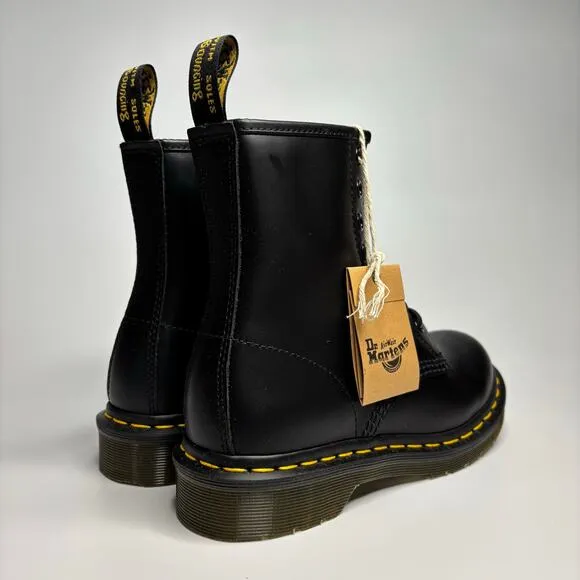 Dr Martens Women’s 1460 Smooth Leather Lace Up Boots in Black