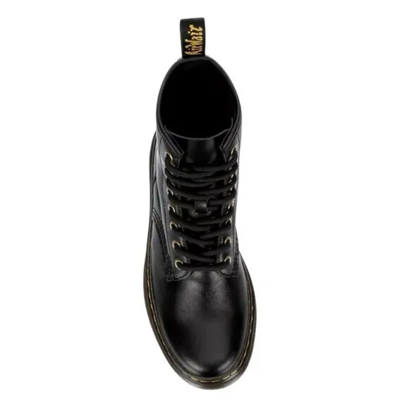 Dr. Martens Zavala Size 6 Women /5 Men Smooth Boot Black Leather Combat Moto Bik