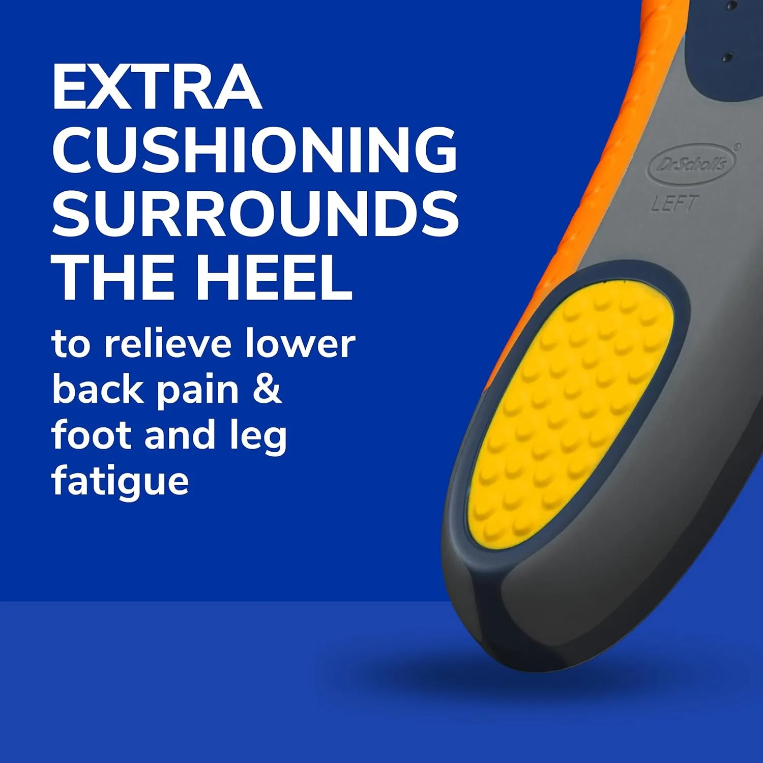 Dr. Scholl's Heavy Duty Support Insole Orthotics, Big & Tall, 200lbs , Wide Feet, Shock Absorbing, Arch Support, Distributes Pressure, Trim to Fit Inserts, Work Boots & Shoes, Men Size 8-14, 1 Pair