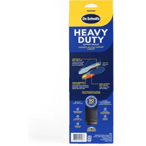 Dr. Scholl's Heavy Duty Support Insole Orthotics, Big & Tall, 200lbs , Wide Feet, Shock Absorbing, Arch Support, Distributes Pressure, Trim to Fit Inserts, Work Boots & Shoes, Men Size 8-14, 1 Pair