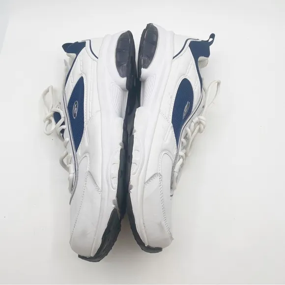 Dr Scholls Men's White and Blue Athletic Sneakers Shoes Size 13.W