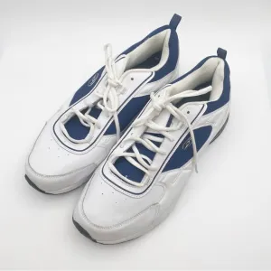 Dr Scholls Men's White and Blue Athletic Sneakers Shoes Size 13.W