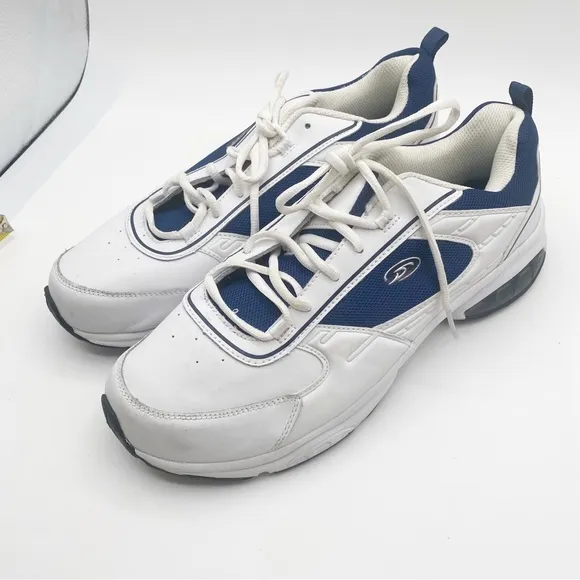 Dr Scholls Men's White and Blue Athletic Sneakers Shoes Size 13.W