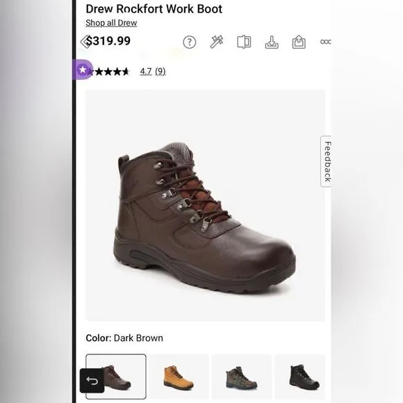 DREW Rockford Work Boots