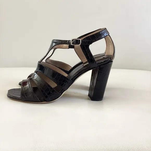 Dries Van Noten Black Strappy Women's Sandals