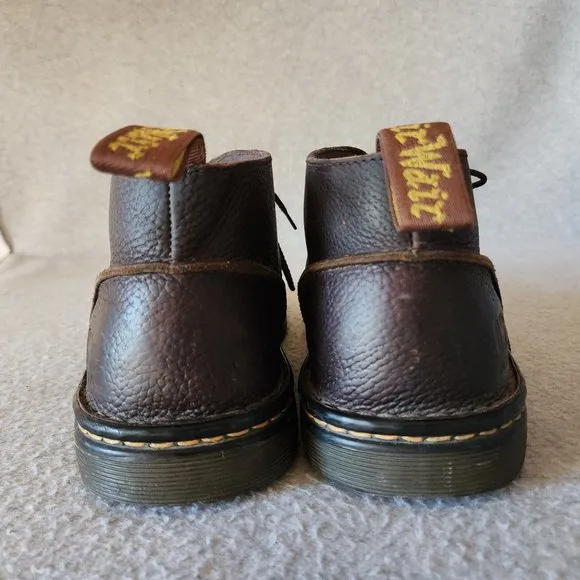 Dr.Martens Sussex Bear Track Chukka Boots Slip Resistant 3 Eye Leather Brown