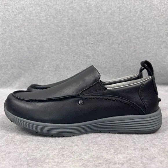 Duluth Men's Black Leather Slip-On Loafers Size 11M Casual Shoes