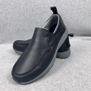 Duluth Men's Black Leather Slip-On Loafers Size 11M Casual Shoes