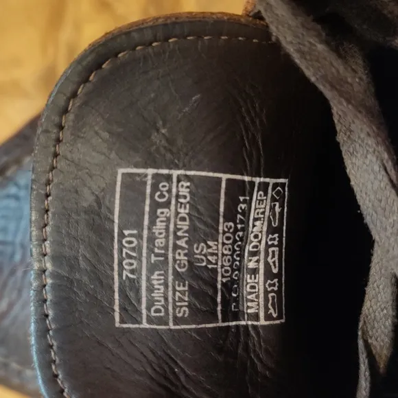 Duluth Trading Company Brown Ankle Chukka Size 14 Model 70701