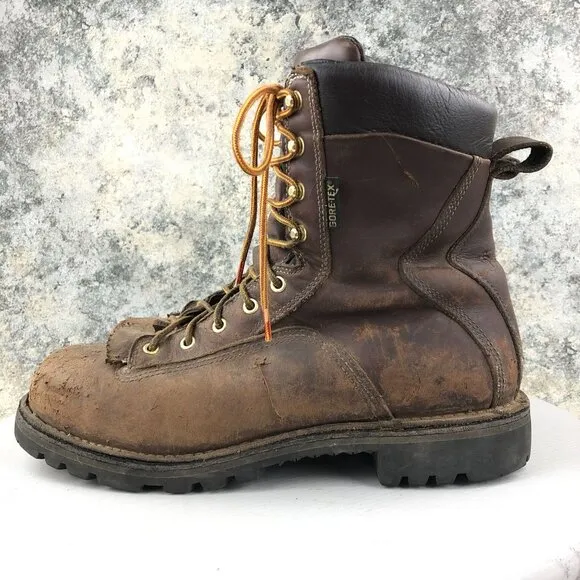 Durango Men's Size 11.5D 8&quot; Quarry 2.0 GTX 600G Brown Leather Lace-Up Boots