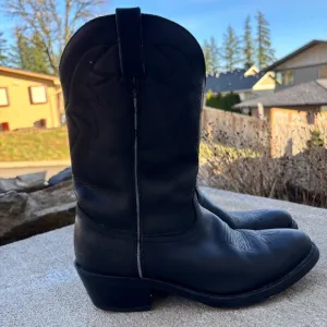 Durango TR760 Black Leather Cowboy Boots Oil Resistant Soles Men's Size …