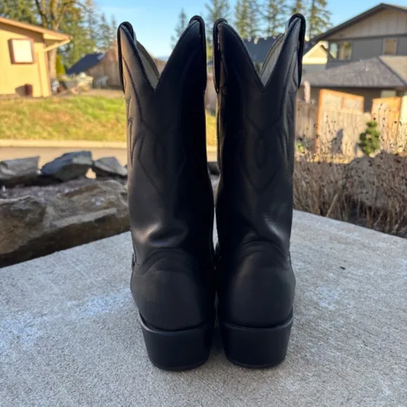 Durango TR760 Black Leather Cowboy Boots Oil Resistant Soles Men's Size …