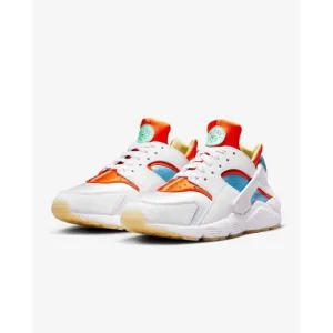 [DX2345-100] Mens Nike Air Huarache Size 8.5 Running Sneakers White Orange