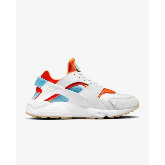 [DX2345-100] Mens Nike Air Huarache Size 8.5 Running Sneakers White Orange