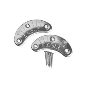 Eagle Heel Plates 8 Pair of Size Large Metal Heel Plates & Nails for Shoes & Boots