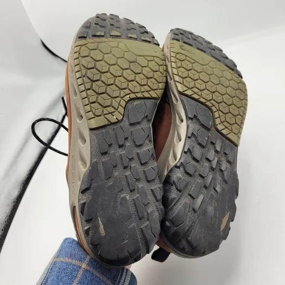 ECCO Brown Biom Venture Gorotex Surround Leather Hiking Shoes Men's Size 42