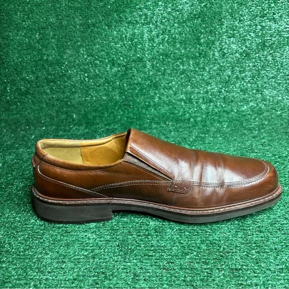 Ecco Helsinki Shoes Driving Loafers Slip On Men Size EU 47 / US 13 Brown Leather