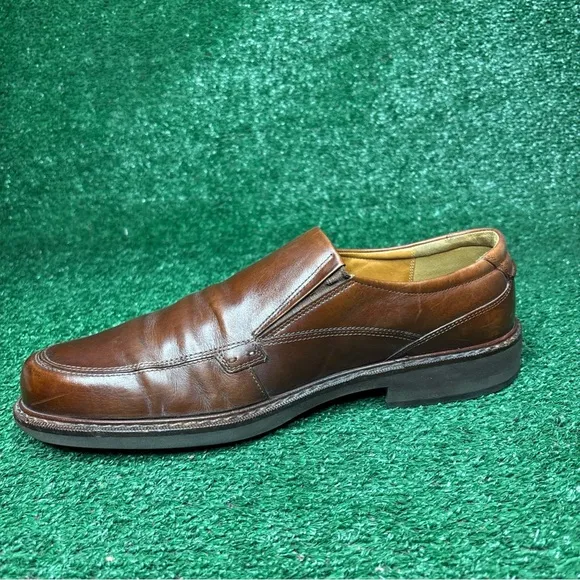 Ecco Helsinki Shoes Driving Loafers Slip On Men Size EU 47 / US 13 Brown Leather