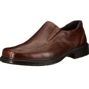 Ecco Helsinki Shoes Bike Toe Slip On Loafer EU 45/US 11-11.5 Cocoa Brown B62