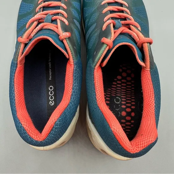 Ecco Running Sneakers Women's EU 39 Biom Fjuel Cross Trainer Natural Motion Teal