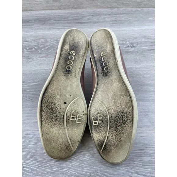 Ecco Simpil 20860301702 Women's 8.5 Mauve  Leather Leather Slip-On Loafer Shoes