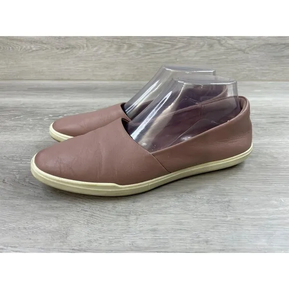 Ecco Simpil 20860301702 Women's 8.5 Mauve  Leather Leather Slip-On Loafer Shoes
