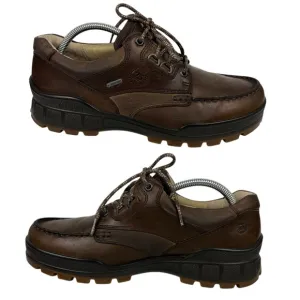 Ecco Track 25 GTX Brown Leather Comfort Hiking Shoes Men Size EU 42 US 8.5