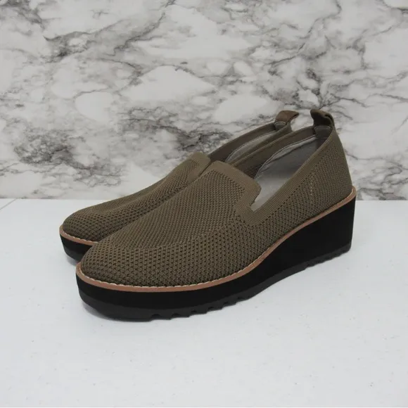 Eileen Fisher Platform Knit Slip-On Shoes Size 7.5