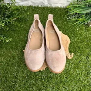 Eileen Fisher Womens Notion Ballet Flat Size 7  Nude Pink Leather Slip On Shoes