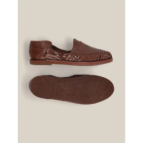 Espiritu Forest Classics Huaraches Brown leather woven shoes sandals US 12