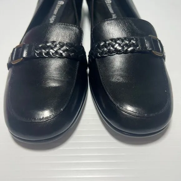Etienne Aigner Flat Loafer Shoes 2 PR Black qnd Envoy Green Kathy Size 7.5 N
