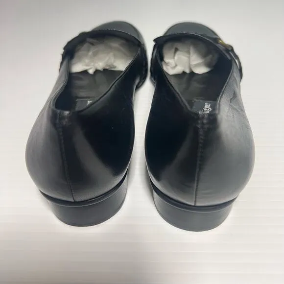 Etienne Aigner Flat Loafer Shoes 2 PR Black qnd Envoy Green Kathy Size 7.5 N