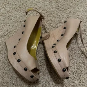 Etro Women's Beige Wedge Sandals