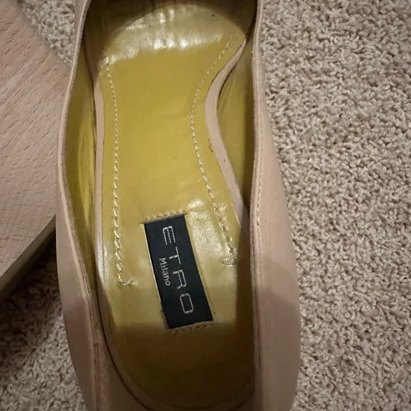 Etro Women's Beige Wedge Sandals