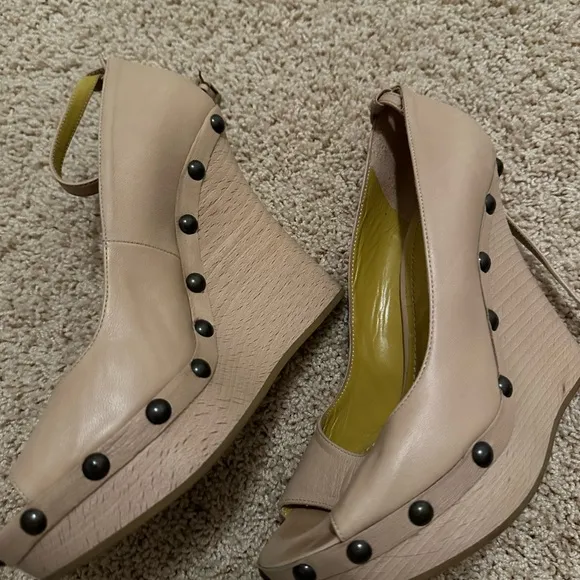 Etro Women's Beige Wedge Sandals