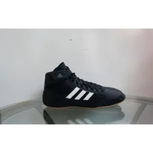 EUC Adidas HVC 2 Mens Size 13 Wrestling Shoes Sneakers Black White AQ3325
