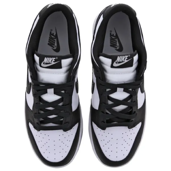EUC Men’s Size 9.5 (Euro Sz 43) Nike Dunk Low Retro Panda Sneakers Black &amp; White
