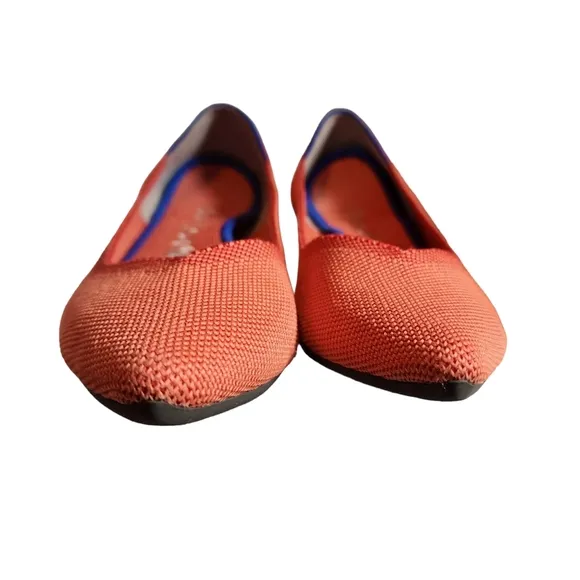 EUC Rothy's Retired Color Persimmon The Point Slip On Flat