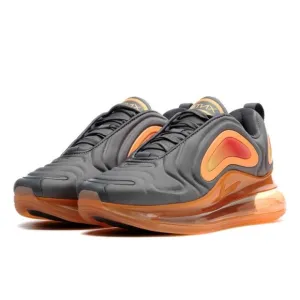 EUC Youth Size 6Y (Euro Sz 38.5) Nike Air Max 720 GS Sneakers Black Fuel Orange