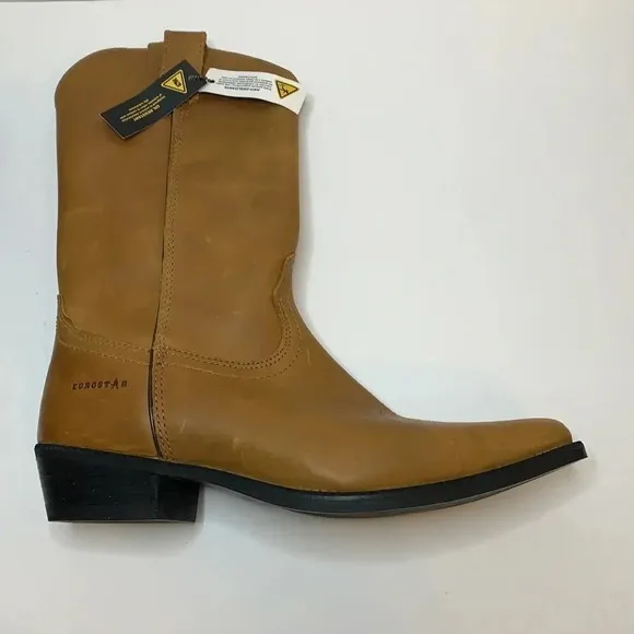 Eurostar Clive Cowboy Leather Boots Dark Brown Men’s 12 New