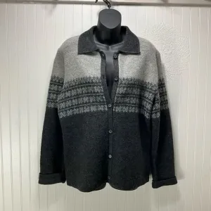 EVAN PICONE 100% Wool Cardigan Sweater