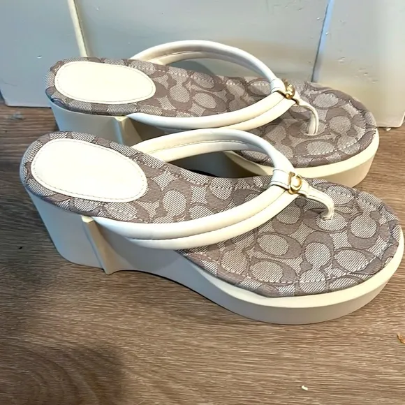 Excellent condition Coach Platform Sandals - 9