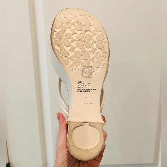 Excellent condition Coach Platform Sandals - 9