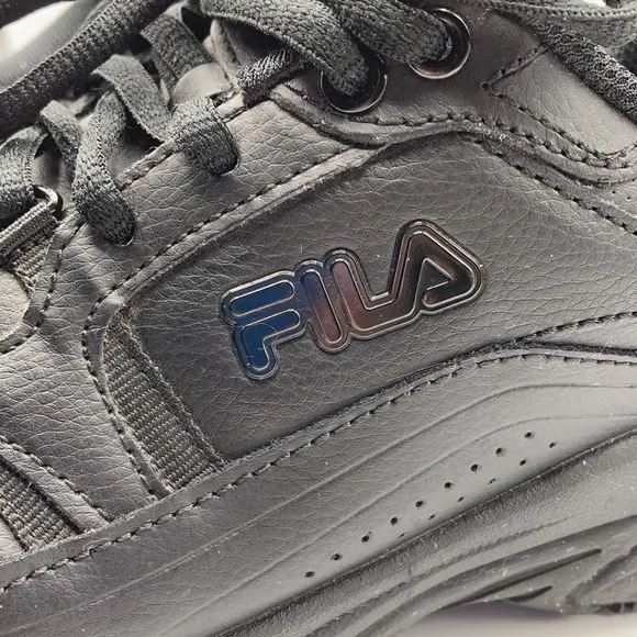 Fila Black Memory Foam Workshift Service Shoes